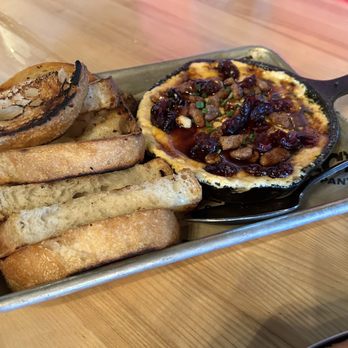 Karbach Brewing - Baked Goat Cheese app with toasted bread - Venues & Event Spaces Near Me - Houston, Texas