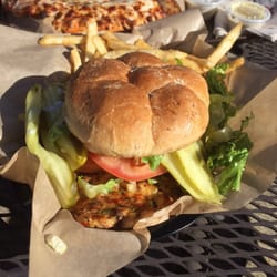 Mountain House Food Court - Salmon burger