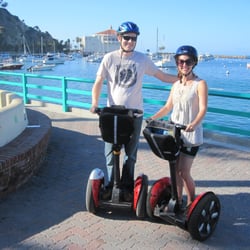 Catalina Segways - In front of Avalon Bay