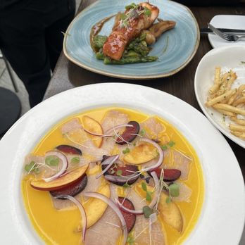 Rooftop - Hamachi and salmon - New American Near Me - Walnut Creek, California Rooftop - Hamachi and salmon - New American Near Me - Walnut Creek, California
