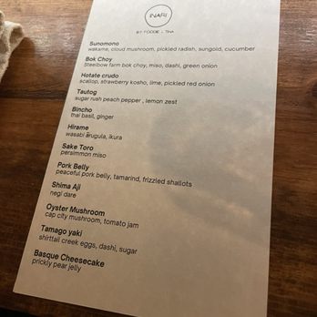 Foodie + Tina - Menu - Sushi Bars Near Me