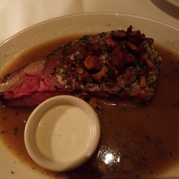801 Chophouse - Prime rib with shantrell (sp?) mushrooms - Steakhouses Near Me - Omaha, Nebraska