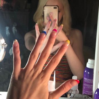 All About Nails - Rainbow color tips - Nail Salons Near Me - Lansdowne, Pennsylvania All About Nails - Rainbow color tips - Nail Salons Near Me - Lansdowne, Pennsylvania