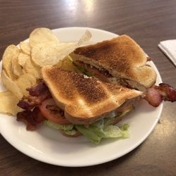 Pleasant Corner Restaurant - Burn toast on BLT