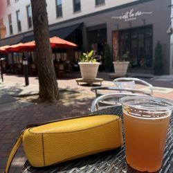 The Lancaster Dispensing Company - Outside dining area is right in the local market alley. It's the PERFECT spot for an afternoon drink.