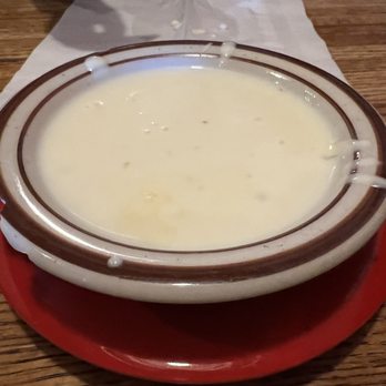 Las Trancas - a bowl of milk on a red plate - Mexican Near Me - Marietta, Ohio Las Trancas - a bowl of milk on a red plate - Mexican Near Me - Marietta, Ohio