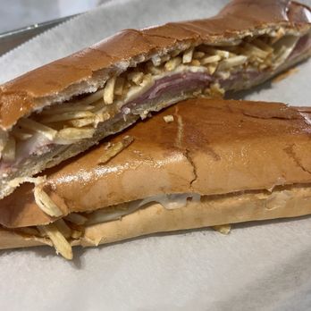 Harbor Cafe 90 - Ham and cheese with potato stix - Latin American Near Me - Tavernier, Florida