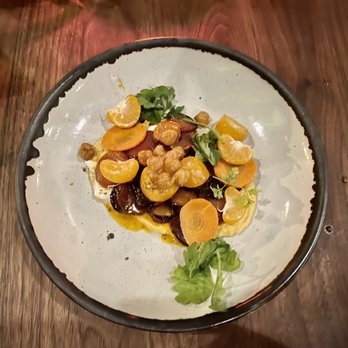 SPQR - Insalata di carota, citrus and burrata - Italian Near Me - San Francisco, California SPQR - Insalata di carota, citrus and burrata - Italian Near Me - San Francisco, California