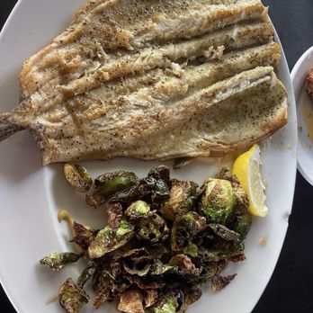 The Alley on Main - Rainbow trout and Brussels sprouts - Steakhouses Near Me - Murfreesboro, Tennessee The Alley on Main - Rainbow trout and Brussels sprouts - Steakhouses Near Me - Murfreesboro, Tennessee