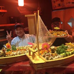 Sushi dragon boat! Delicious!