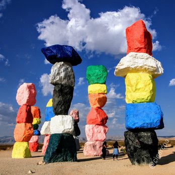 Seven Magic Mountains - Public Art Near Me - Las Vegas, Nevada Seven Magic Mountains - Public Art Near Me - Las Vegas, Nevada