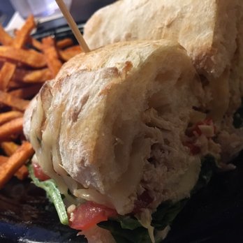 Block 15 Brewing - Tuna sandwich with sweet potato fries - New American Near Me - Corvallis, Oregon