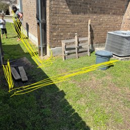 Area that needed the pad and sidewalk.