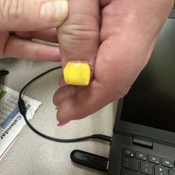 City Nails - Thumb nail. Look at the side it is not smooth and has a knot on it.