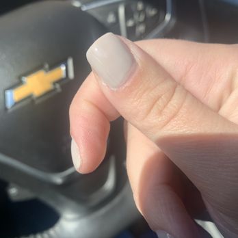 Moon Light Nails - The polish doesn't even cover the nail. You can see the layers at the base. - Nail Salons Near Me - Tucson, Arizona Moon Light Nails - The polish doesn't even cover the nail. You can see the layers at the base. - Nail Salons Near Me - Tucson, Arizona