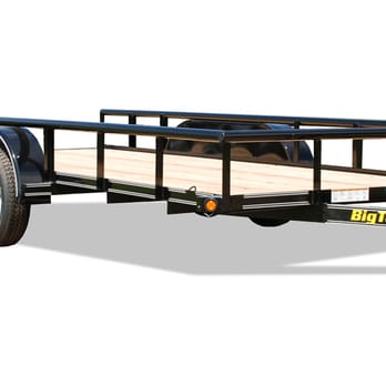Jon's Tool Rental - 16' Utility Trailer W/ 1' Railing. $35 Per Day (24hrs from time of pick up.) Requires 2" Ball and flat 4 way light connection. - Machine & Tool Rental Near Me - Austin, Texas