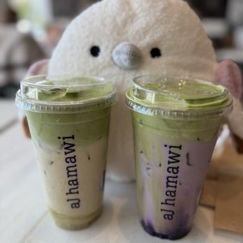 Al Hamawi - pistachio cream matcha and lavender cream matcha - Coffee & Tea Near Me - Milwaukee, Wisconsin Al Hamawi - pistachio cream matcha and lavender cream matcha - Coffee & Tea Near Me - Milwaukee, Wisconsin