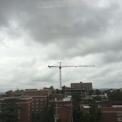 John C Hodges Library - Cranes dominate the skyline this time of year.