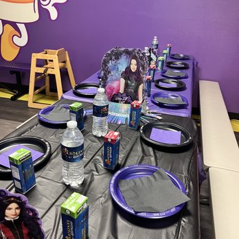 BounceU Orange - Food table set up for the kids, done by their team. But decor is not included, I provided it. - Kids Activities Near Me - Orange, California