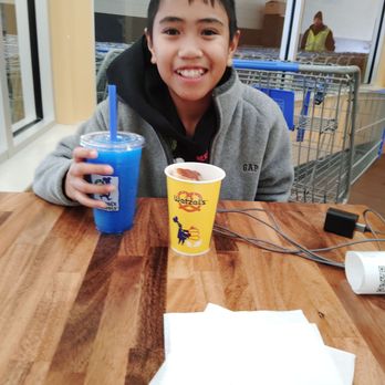 Wetzel's Pretzels - Pizza bites my son is enjoying with Raspberry Frozen drink - Pretzels Near Me - West Valley City, Utah Wetzel's Pretzels - Pizza bites my son is enjoying with Raspberry Frozen drink - Pretzels Near Me - West Valley City, Utah