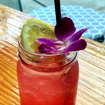 La Frontera - Strawberry Rosemary Fizz mocktail - yummy & refreshing! - Latin American Near Me - Vancouver, Washington