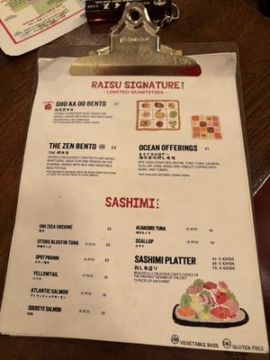 Menu photo 5 Raisu Vancouver, BC