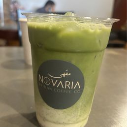 Pistachio rose water matcha