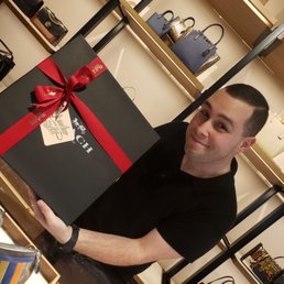 Jordan Compton after engraving and carefully wrapping my mother's gift!