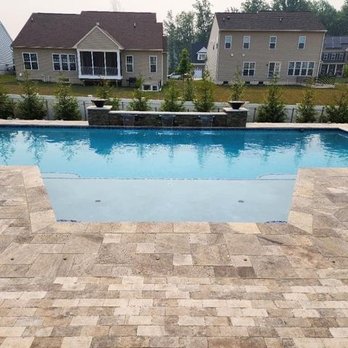 Stevenson Pools - Backyard Transformation with Gunite Pool - Hot Tub & Pool Near Me - Owings, Maryland