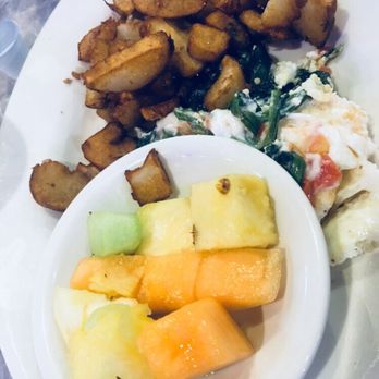 Down Home Diner - Egg white omelet with spinach and feta and hash browns. - Diners Near Me - Philadelphia, Pennsylvania Down Home Diner - Egg white omelet with spinach and feta and hash browns. - Diners Near Me - Philadelphia, Pennsylvania