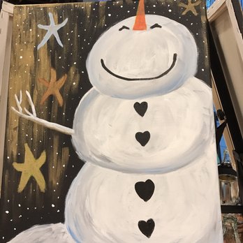 Muse Paintbar - My Christmas creation - Art Classes Near Me - Virginia Beach, Virginia