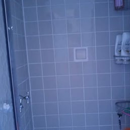 Before: standup shower to convert to closet