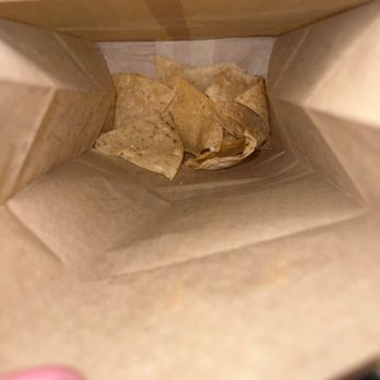 Chipotle Mexican Grill - after eating three chips, this is how much i have left. - Fast Food Near Me - Chesterfield, Virginia Chipotle Mexican Grill - after eating three chips, this is how much i have left. - Fast Food Near Me - Chesterfield, Virginia