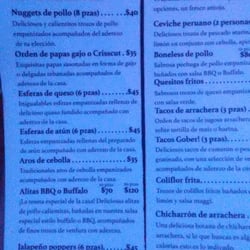 Abolengo - Menú