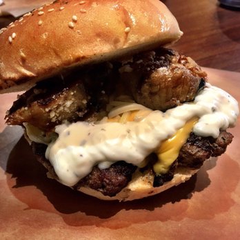 Grill Gate - Eggplant cheeseburger - Canadian (New) Near Me - Toronto, Ontario
