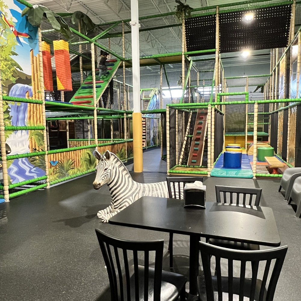 Lava Island - the inside of a children's play area - Trampoline Parks Near Me - Aurora, Colorado Lava Island - the inside of a children's play area - Trampoline Parks Near Me - Aurora, Colorado