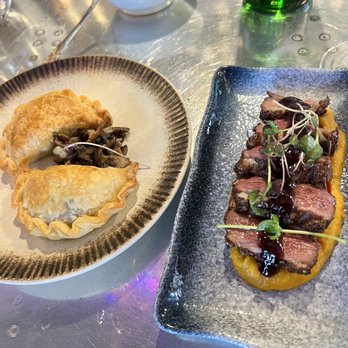 Plane & Level - Sirloin Empanadas with wild mushrooms and duck with sweet potato!! Incredible!!! - Tapas Bars Near Me - Spring, Texas Plane & Level - Sirloin Empanadas with wild mushrooms and duck with sweet potato!! Incredible!!! - Tapas Bars Near Me - Spring, Texas
