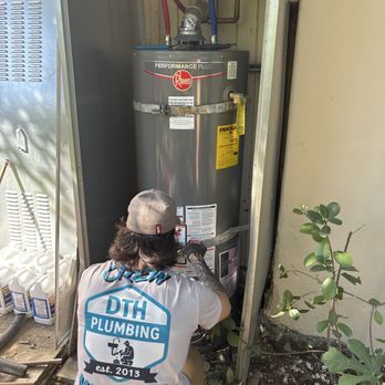 Drip Too Hard Plumbing - Plumbing technician doing a Glendale water heater repair & install! - Plumbing Near Me - Glendale, California