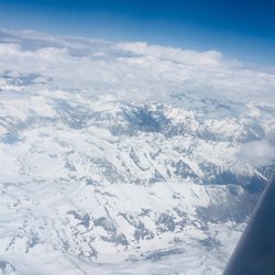Mammoth Yosemite Airport - The mountains are choked with snow and received another 12 inches a few days ago!