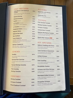 Menu photo 2 Villa Marina Tijuana, BCN