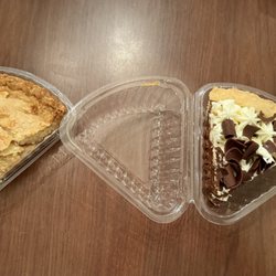 Real Urban Barbecue - Carryout slices of Bakers Square apple and French silk.