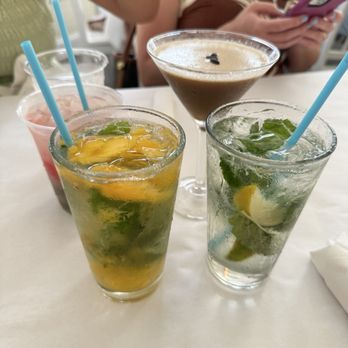 Great Southern Cafe - Peach mojito, coconut mojito, watermelon coconut mojito, and an espresso martini - Southern Near Me - Santa Rosa Beach, Florida Great Southern Cafe - Peach mojito, coconut mojito, watermelon coconut mojito, and an espresso martini - Southern Near Me - Santa Rosa Beach, Florida