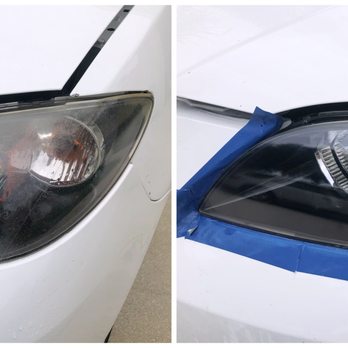 Naples Headlight Restoration - Mazda - Auto Detailing Near Me Naples Headlight Restoration - Mazda - Auto Detailing Near Me