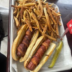 Sidney Tavern - Bacon wrapped hotdog