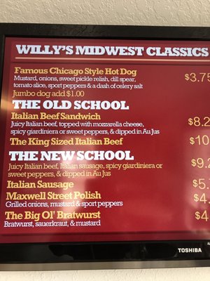 Menu photo 5 Willy's Wieners Kissimmee, FL