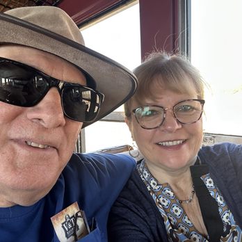 V&T Railway Commission - Hubs and I on the train - Tours Near Me - Carson City, Nevada