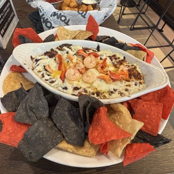 Tom's Watch Bar - Spinach dip with shrimp and lobster.  I was expecting more than just throwing pieces of shrimp and lobster on top... - Sports Bars Near Me - Washington, DC, District of Columbia