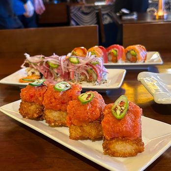 EAT'S SUSHI - CRISPY RICE WITH SPICY TUNA(2PCS) - Sushi Bars Near Me - Costa Mesa, California EAT'S SUSHI - CRISPY RICE WITH SPICY TUNA(2PCS) - Sushi Bars Near Me - Costa Mesa, California