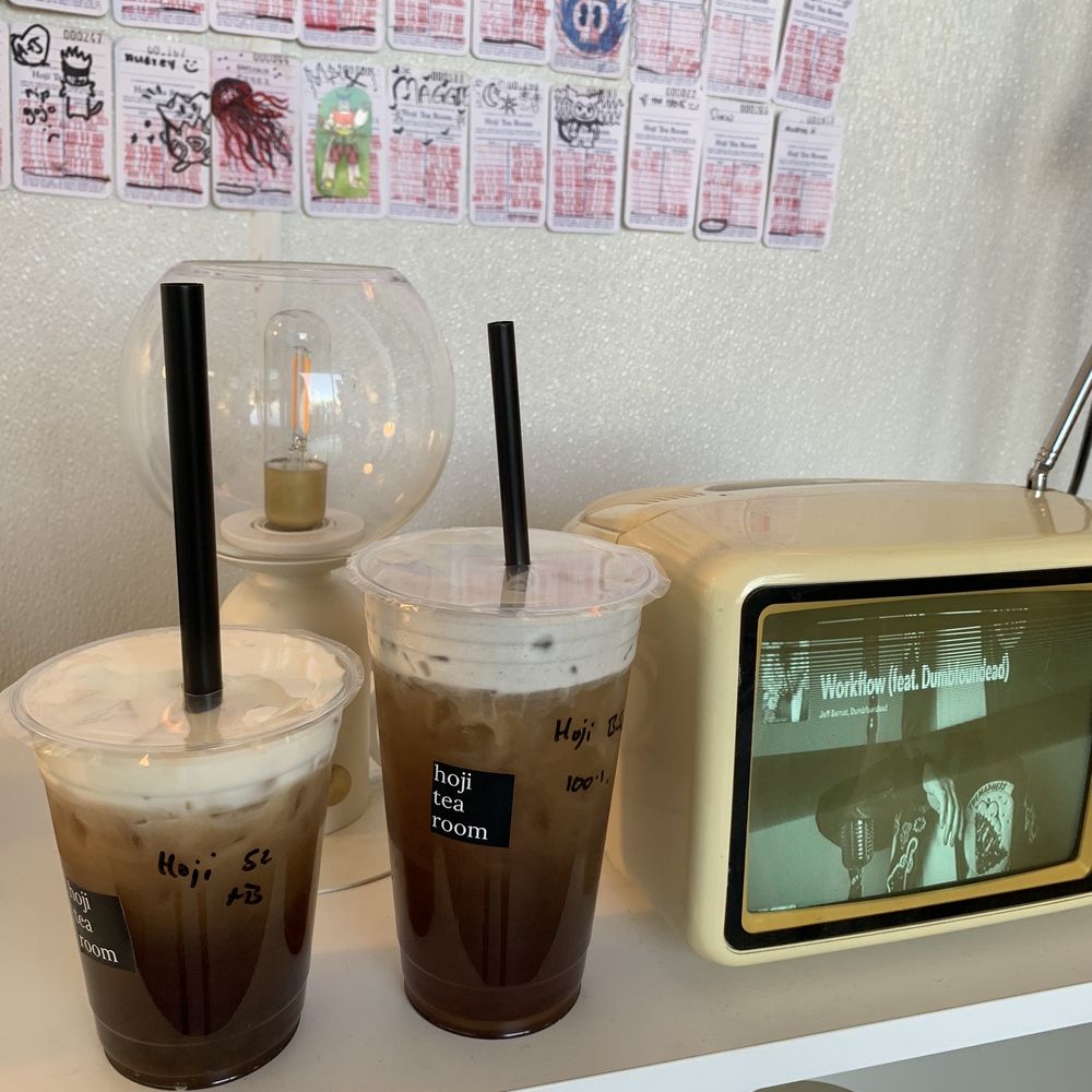 Hoji - Sea salt hojicha & black seasame hojicha - Bubble Tea Near Me - Redlands, California Hoji - Sea salt hojicha & black seasame hojicha - Bubble Tea Near Me - Redlands, California
