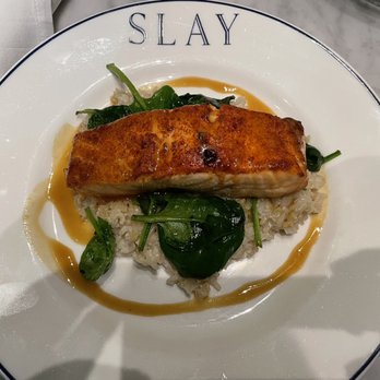 SLAY Steak + Fish House - Salmon - Seafood Near Me - Manhattan Beach, California SLAY Steak + Fish House - Salmon - Seafood Near Me - Manhattan Beach, California